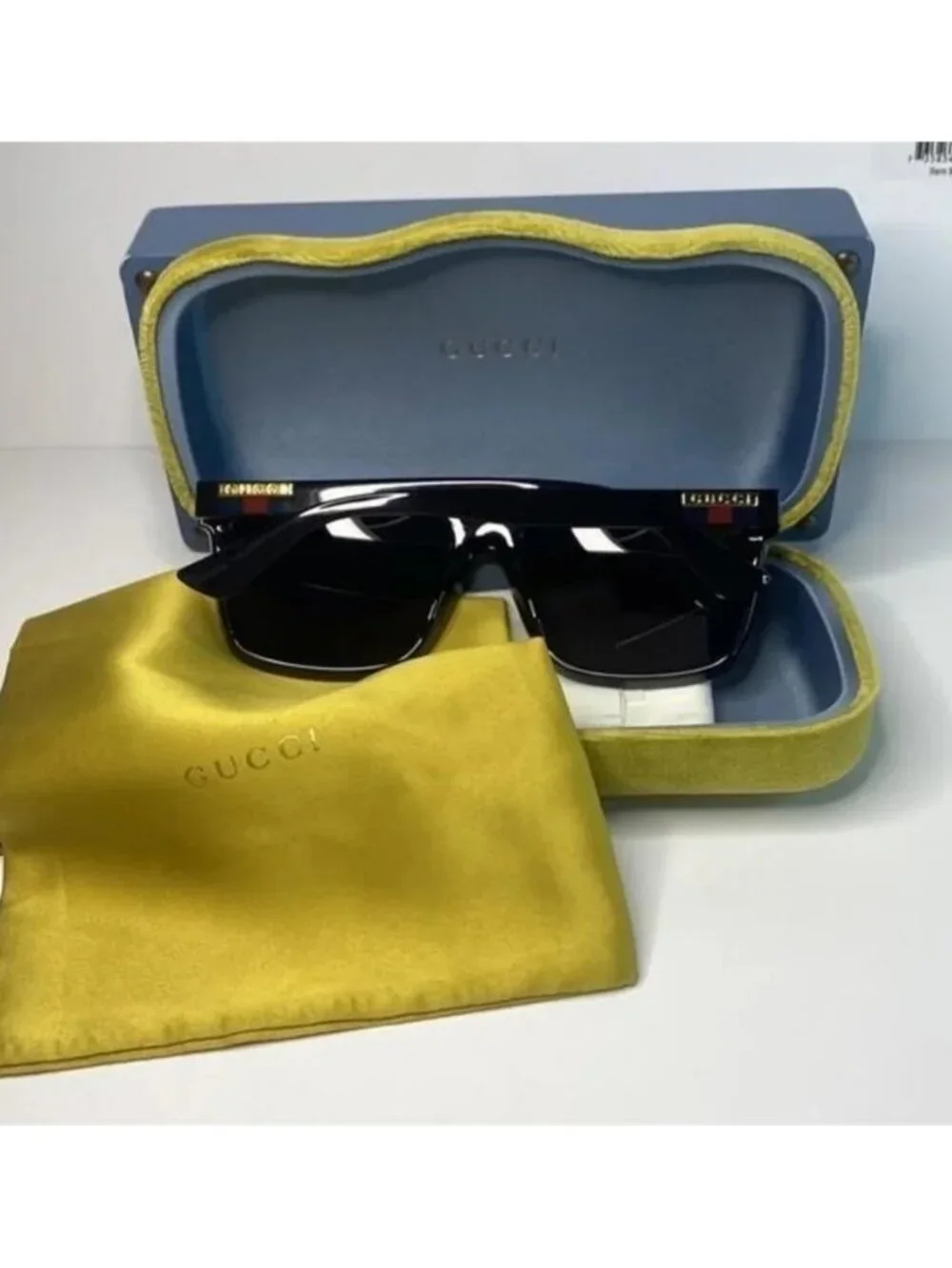 💯 - Authentic- New-GUCCI Grey /Black Browline Men's Sunglasses GG0748S 001 59 - Picture 14 of 15